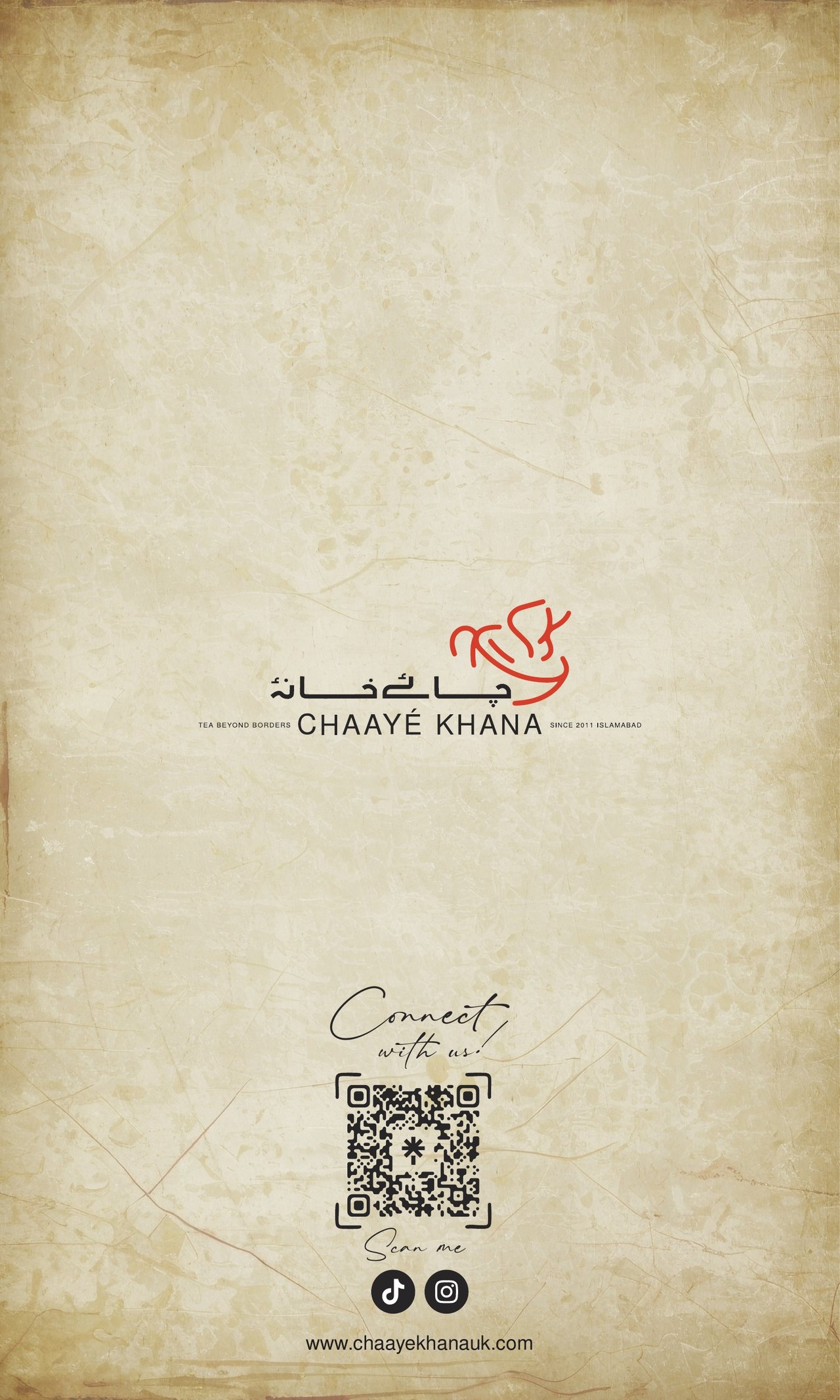 Chaayé Khana menu — cover
